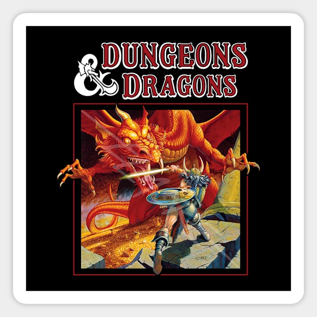 Dungeons And Dragons Dragon Slayer Magnet by Rebus28